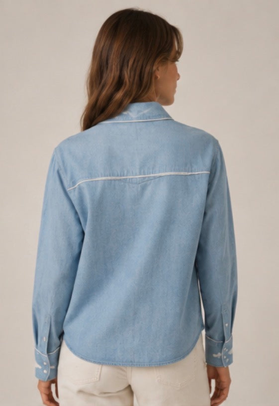 Maison Hotel - Frankie Shirt - Blue Mustang