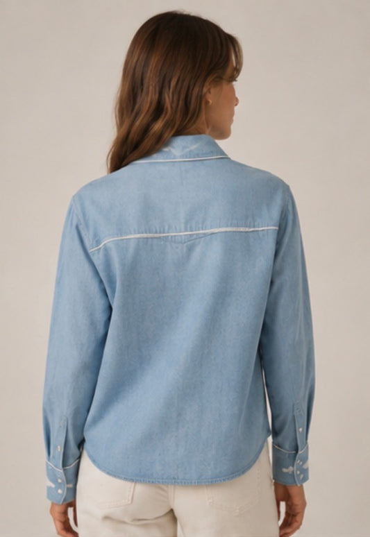 Maison Hotel - Frankie Shirt - Blue Mustang