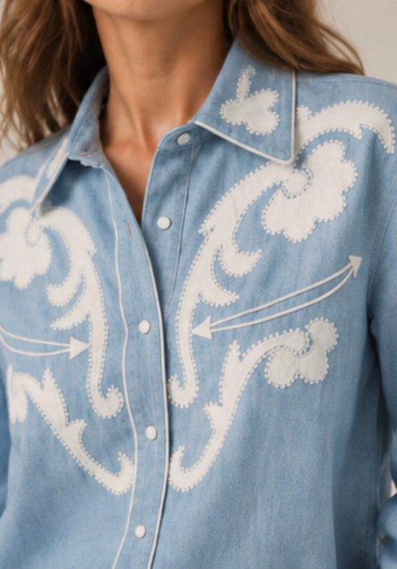 Maison Hotel - Frankie Shirt - Blue Mustang