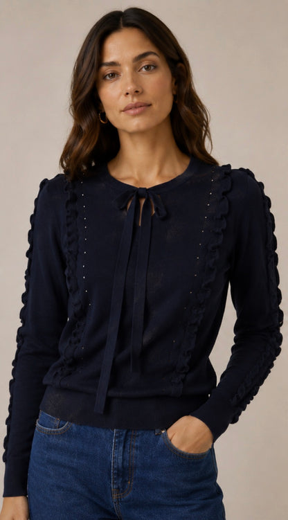 SUM-KnitBowNeckPullover-FrontView