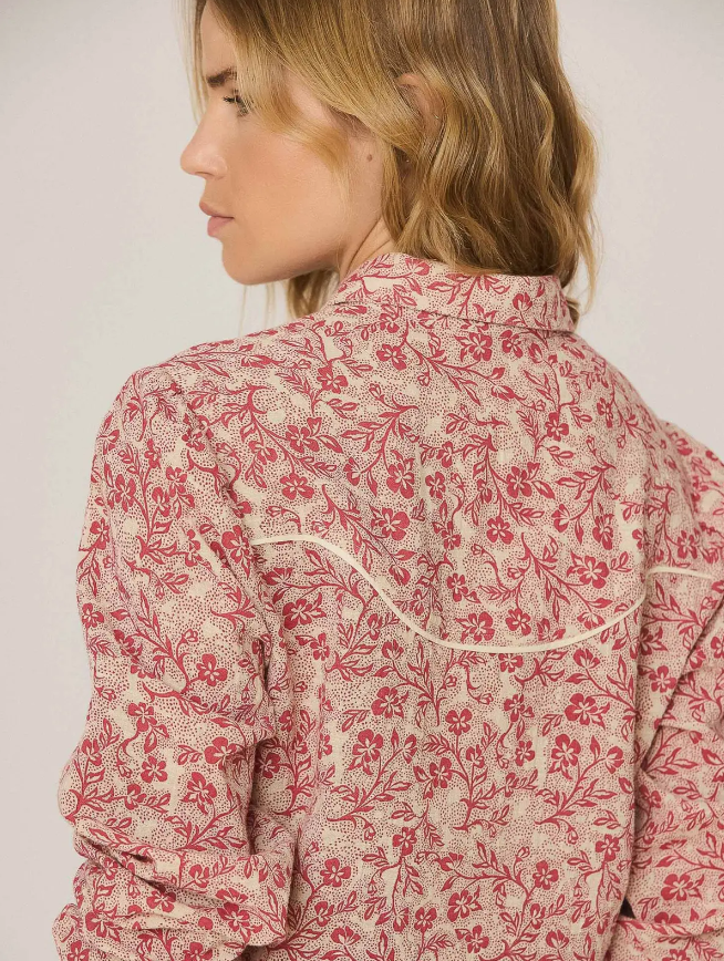 Indi & Cold - Western Flore Shirt - Rojo