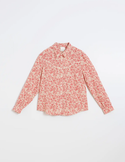 Indi & Cold - Western Flore Shirt - Rojo