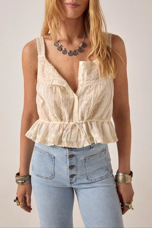 Maison Hotel - Constanza Top - Vintage Lace