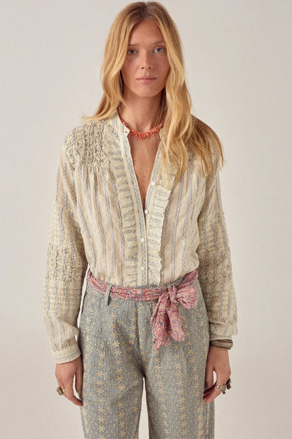 Maison Hotel - Elta Blouse - Cloud Thread