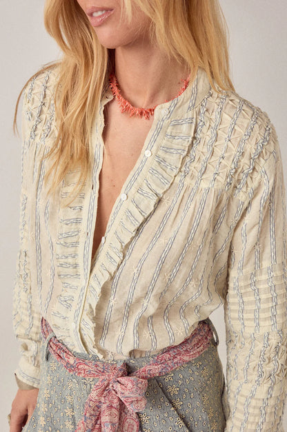 Maison Hotel - Elta Blouse - Cloud Thread