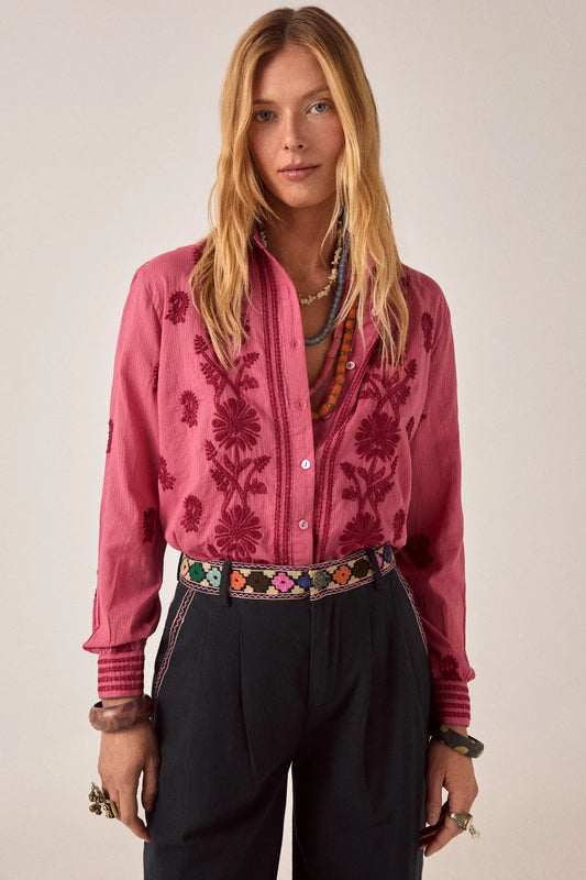 Maison Hotel - Ringo Shirt - Clavel Framboise