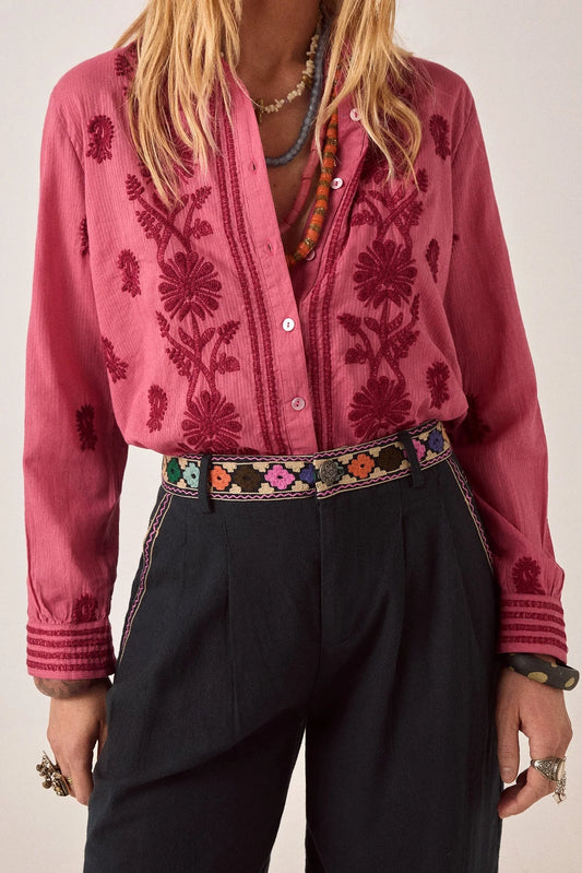Maison Hotel - Ringo Shirt - Clavel Framboise