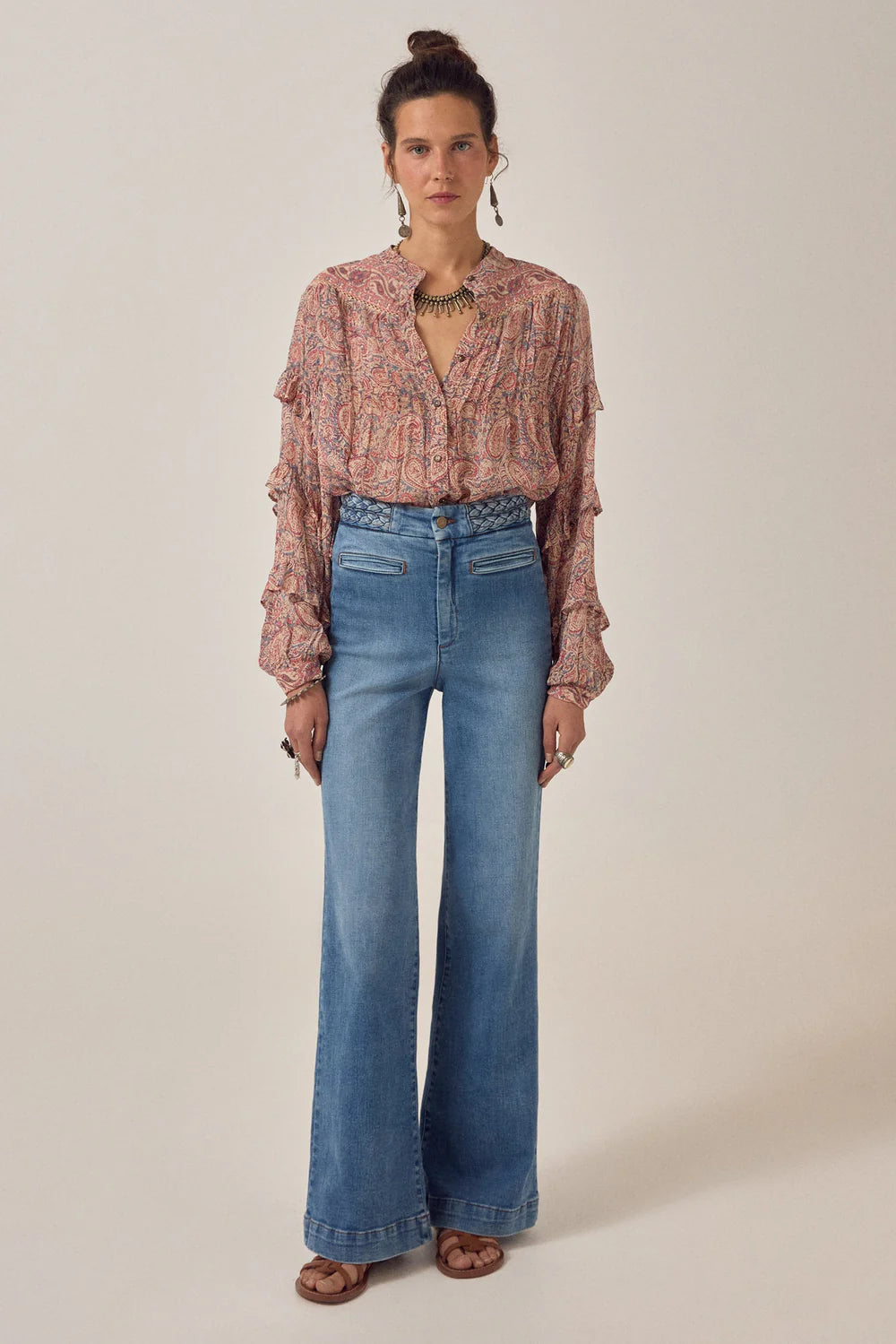 Maison Hotel - Cosima Blouse - Wild Dust