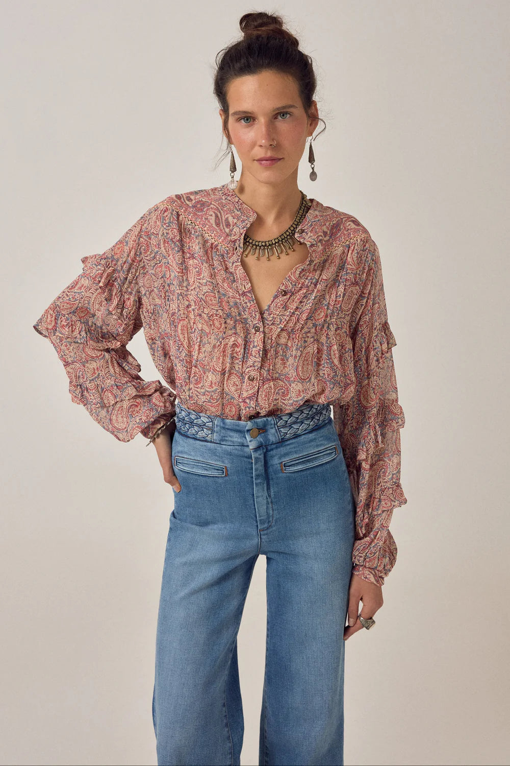 Maison Hotel - Cosima Blouse - Wild Dust