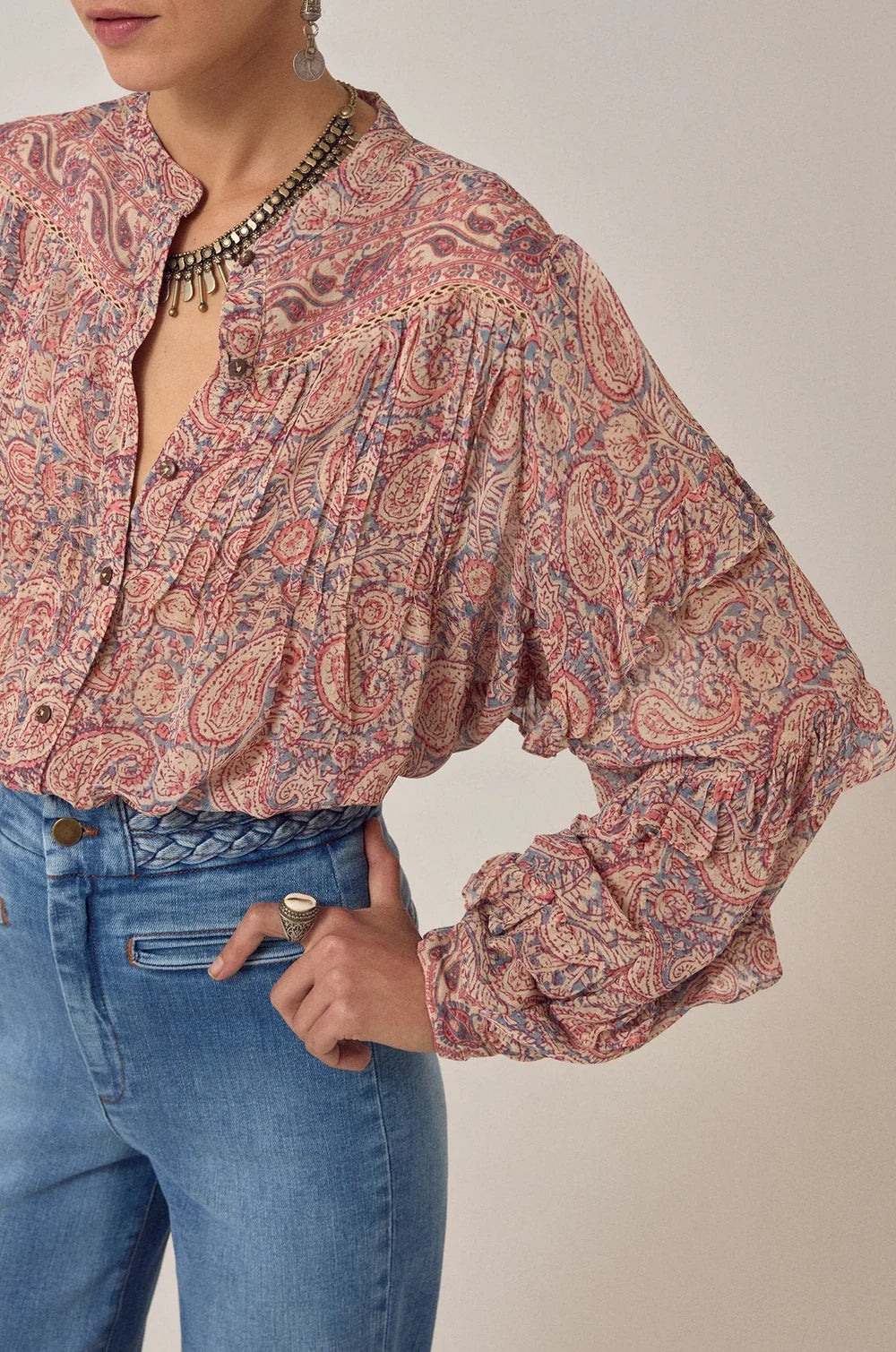 Maison Hotel - Cosima Blouse - Wild Dust