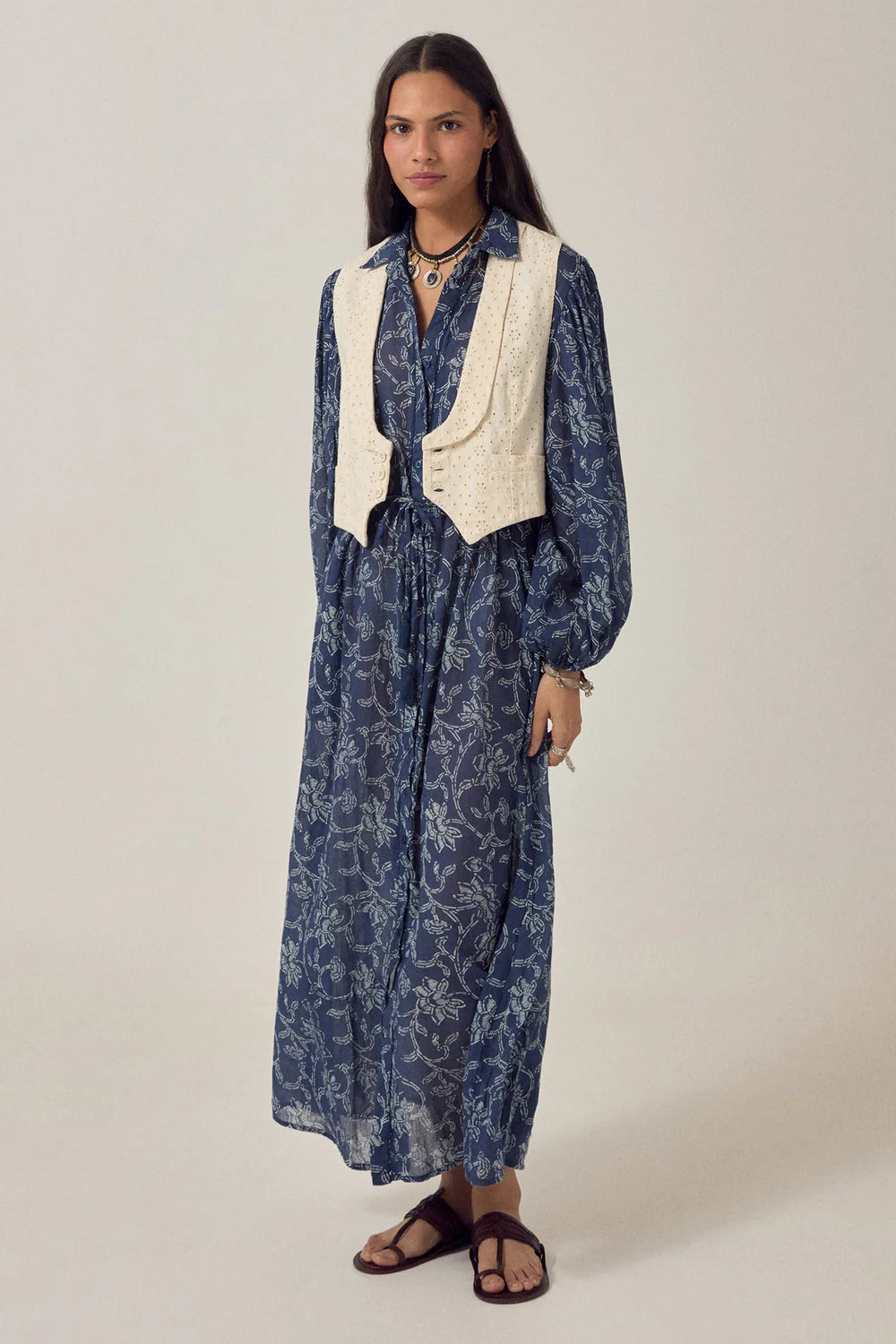 Maison Hotel - Freya Dress - Sakura Indigo
