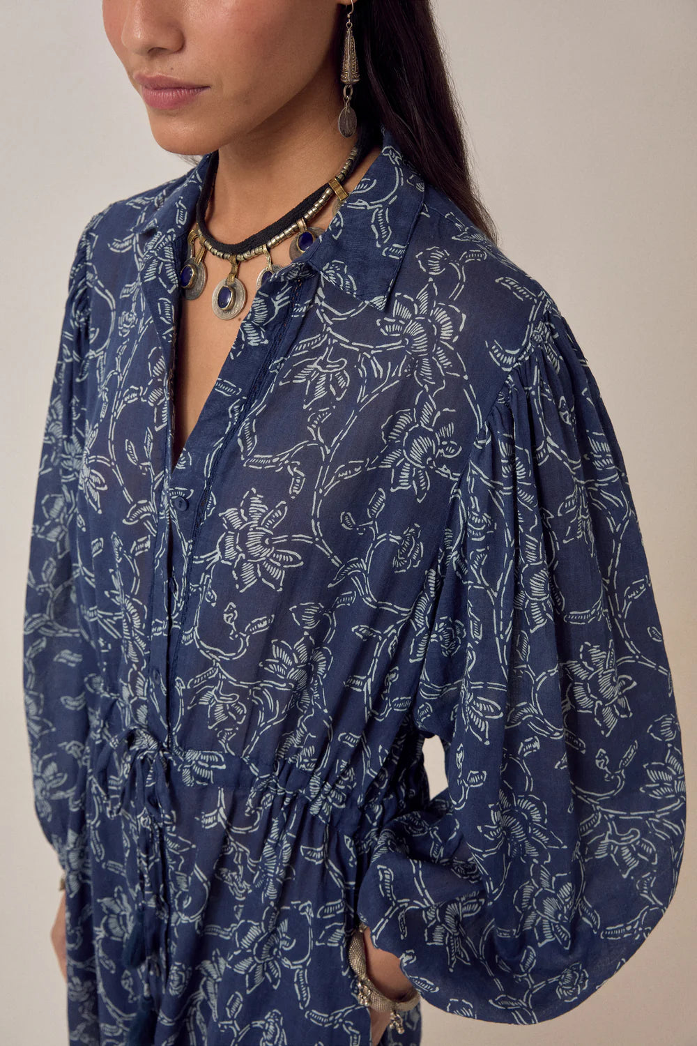Maison Hotel - Freya Dress - Sakura Indigo