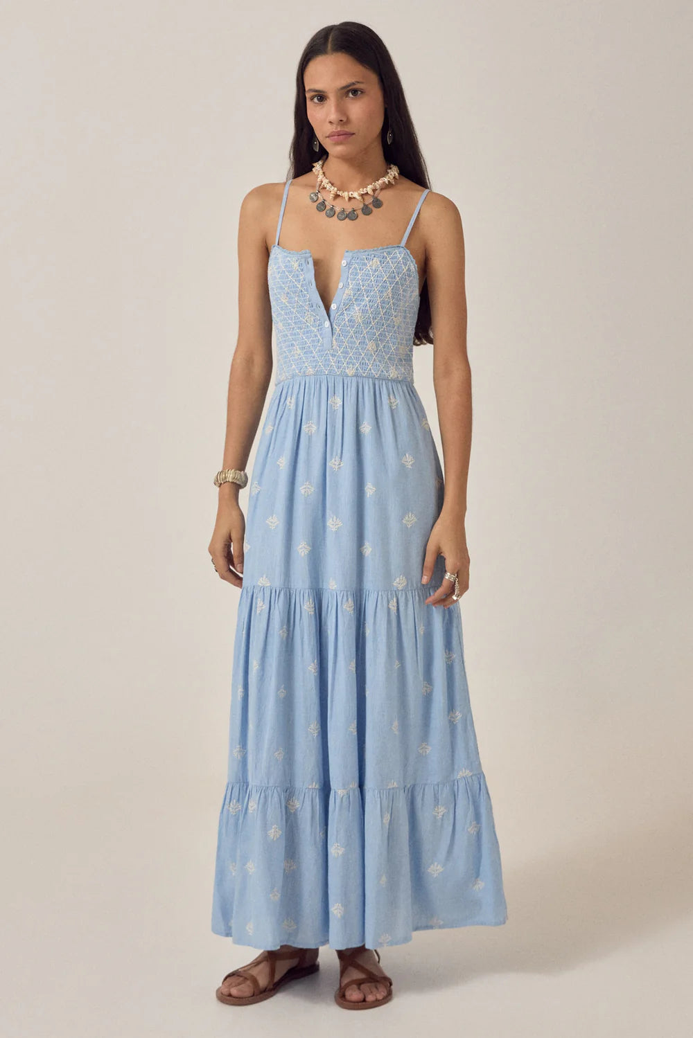 Maison Hotel - Etta Sleeveless Dress - Sky Blues