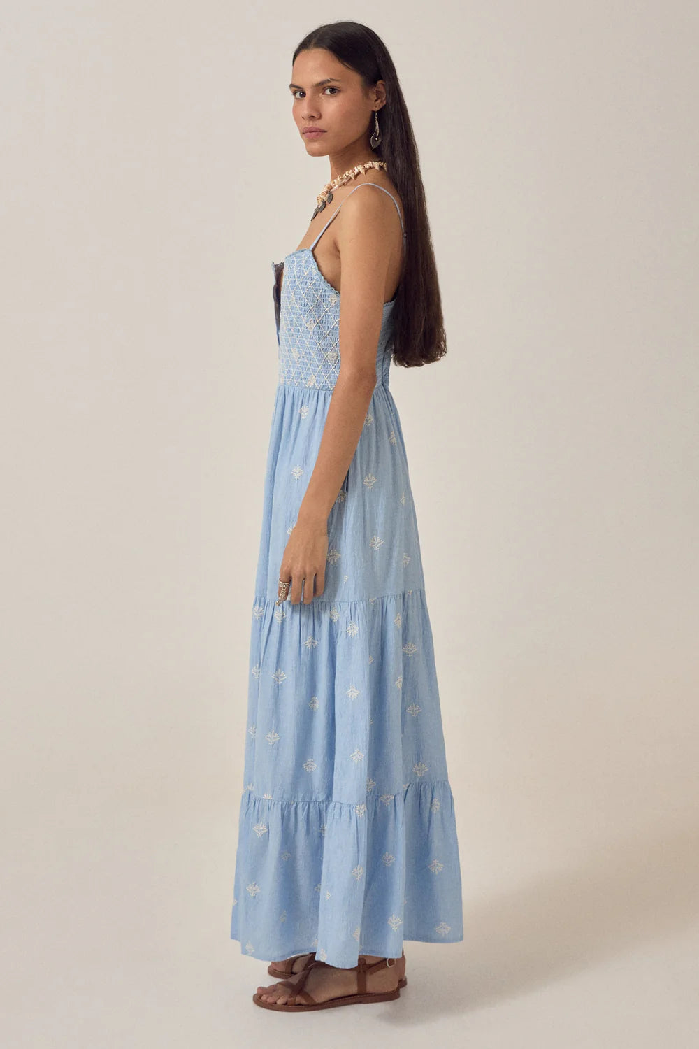 Maison Hotel - Etta Sleeveless Dress - Sky Blues
