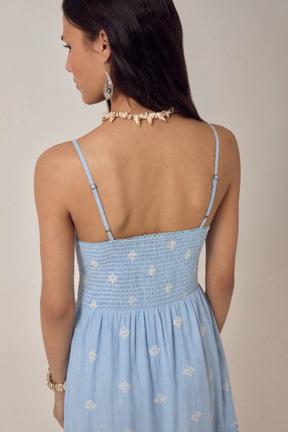 Maison Hotel - Etta Sleeveless Dress - Sky Blues