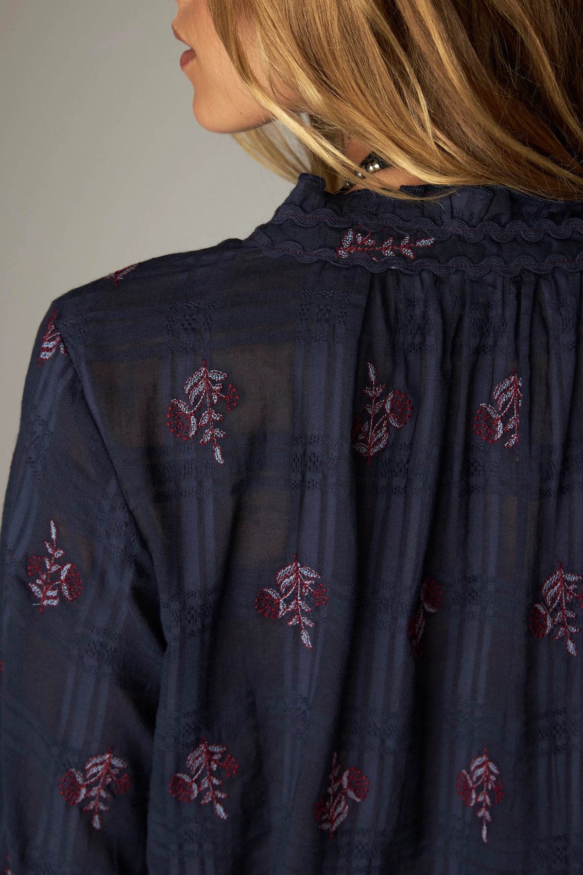 Maison Hotel - Sabine Blouse - Blue Granada