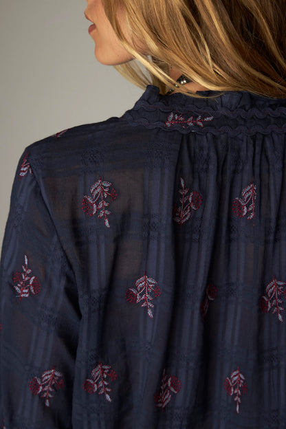 Maison Hotel - Sabine Blouse - Blue Granada