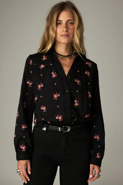 Maison Hotel - Louis Shirt - Night Roses