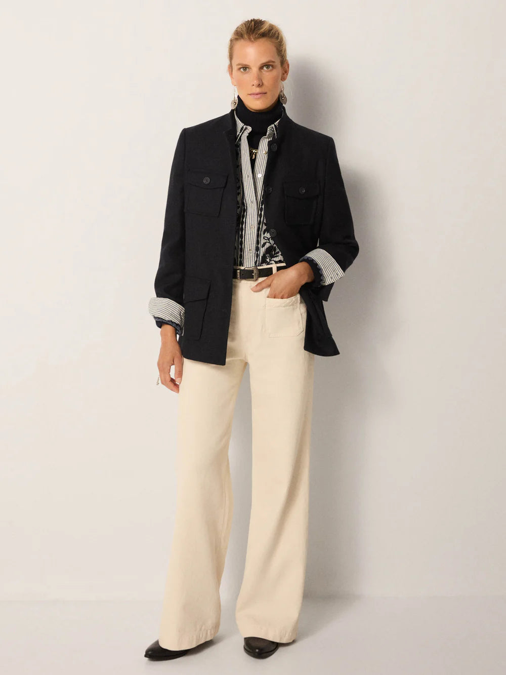 Maison Hotel - Amanda Blouse Laberynth - Azzurro