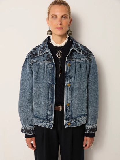 Maison Hotel - Wesley Jacket With Built-In Vest - Western Blue