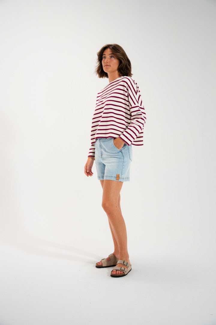 STRIPED HEAVY JERSEY MARINIERE