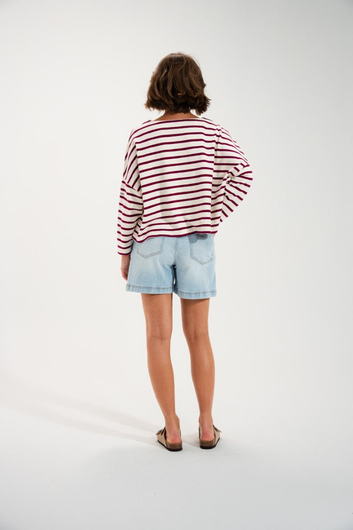 STRIPED HEAVY JERSEY MARINIERE