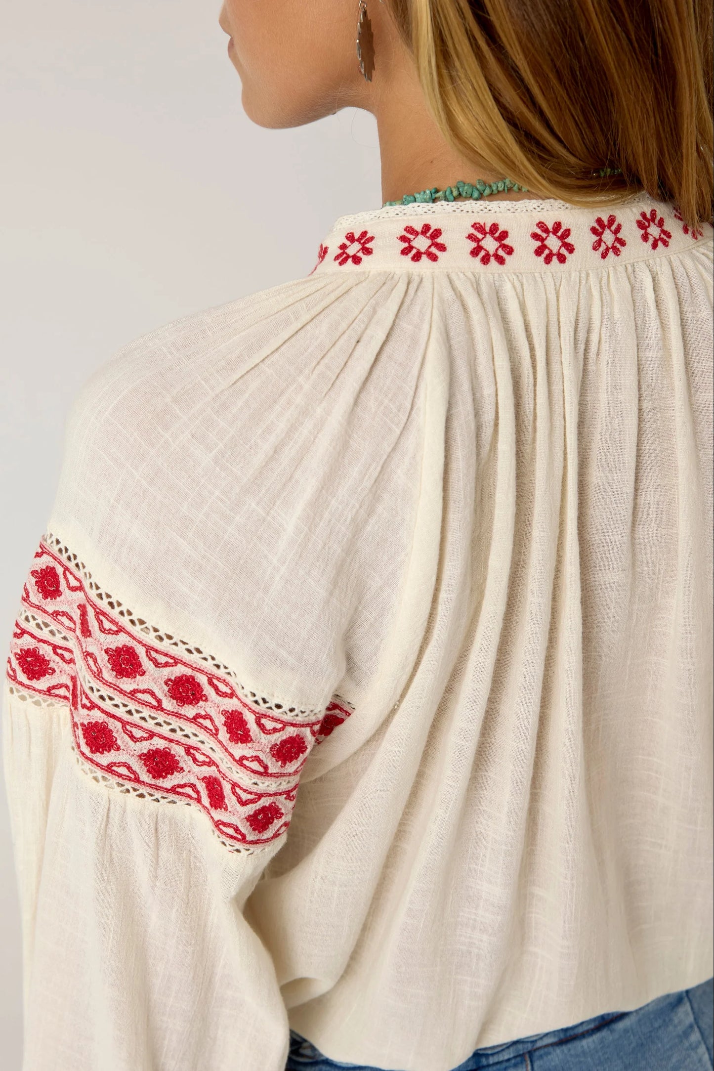 Maison Hotel - Antonella Blouse - Red Cranberry