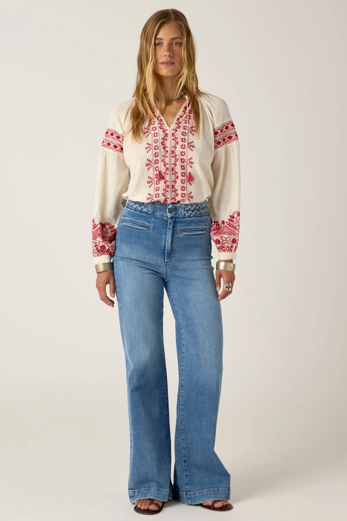 Maison Hotel - Antonella Blouse - Red Cranberry