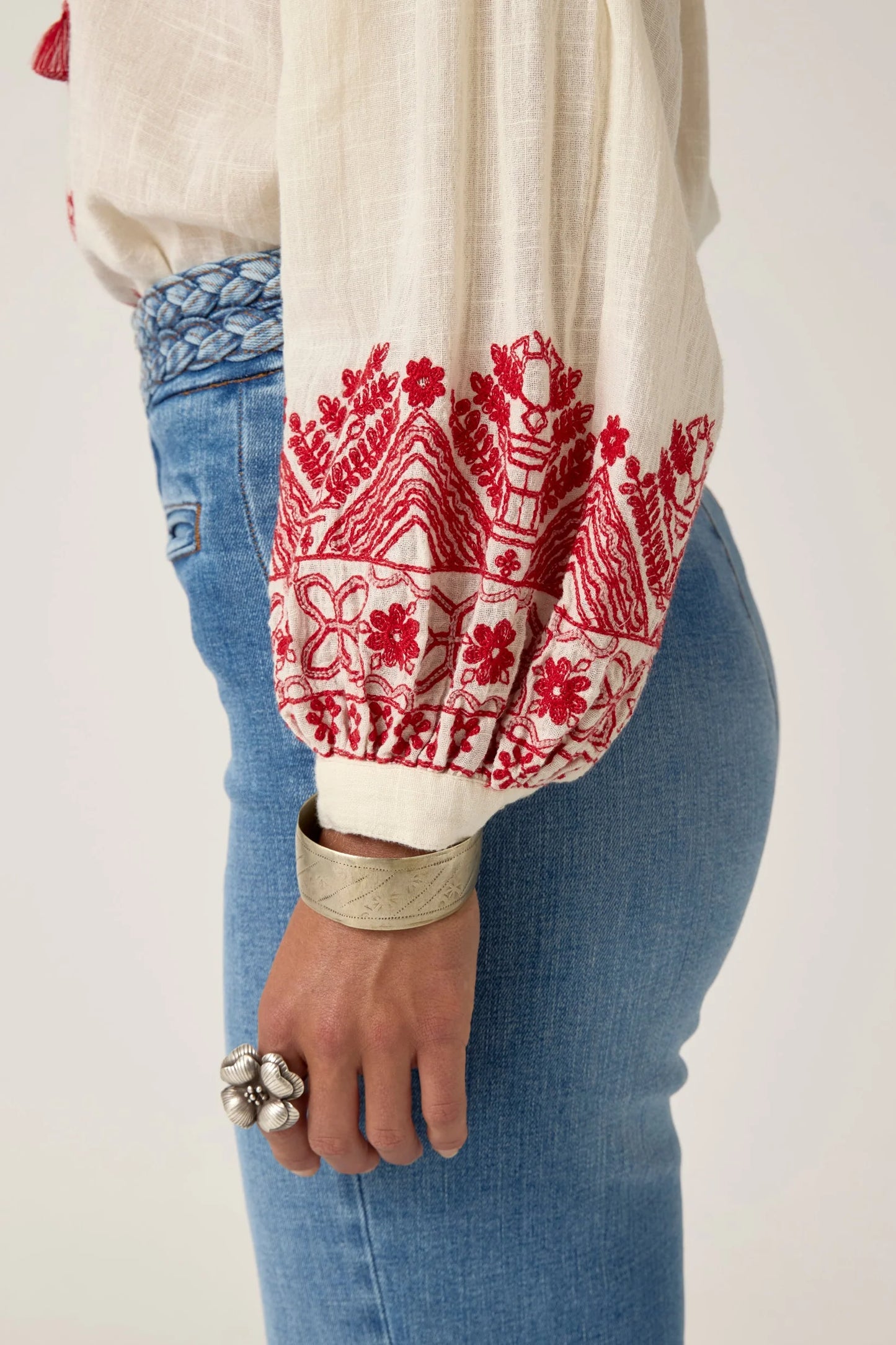 Maison Hotel - Antonella Blouse - Red Cranberry