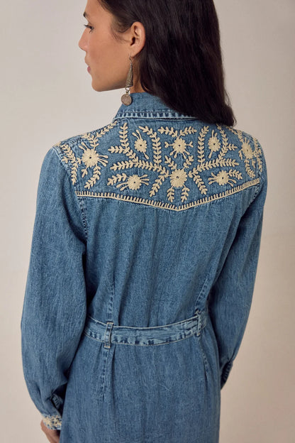 Maison Hotel - Amelia Dress - Blue Haze