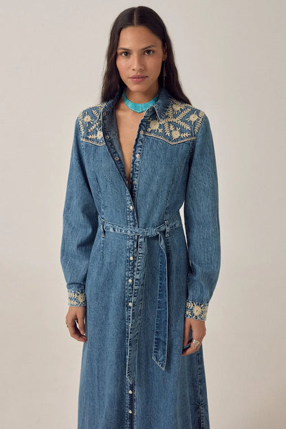 Maison Hotel - Amelia Dress - Blue Haze