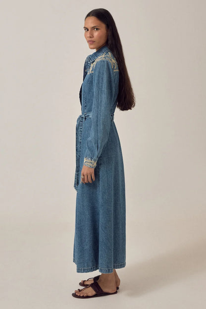 Maison Hotel - Amelia Dress - Blue Haze
