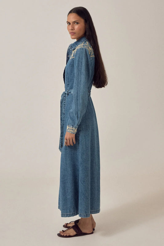Maison Hotel - Amelia Dress - Blue Haze