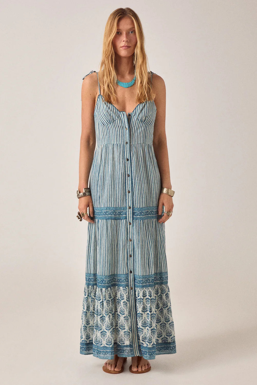 Maison Hotel - Christina Sleeveless Dress - Blue Ink