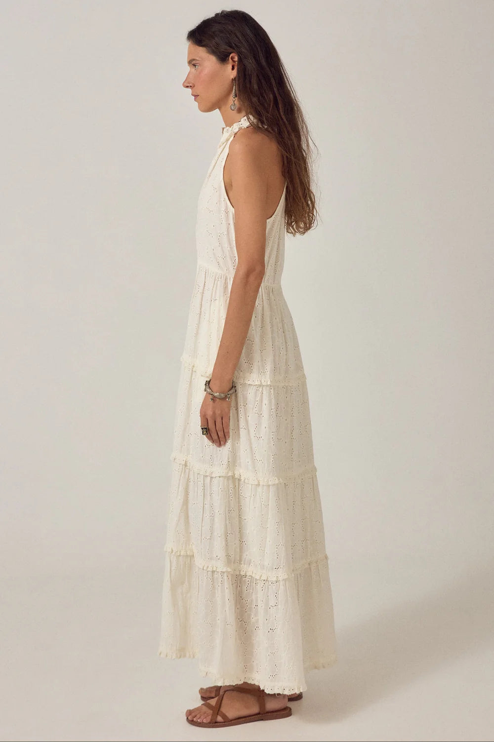 Maison Hotel - Luigi Sleeveless Dress - Blanc Bohème