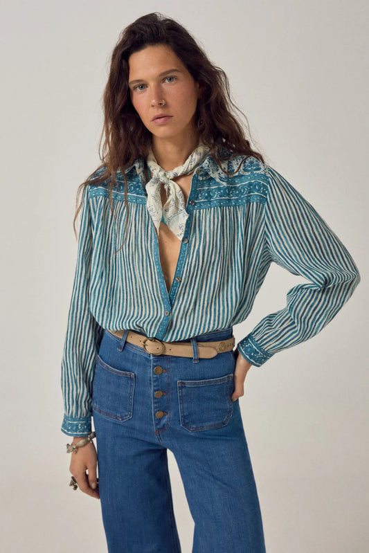 Maison Hotel - Maria Shirt - Blue Ink