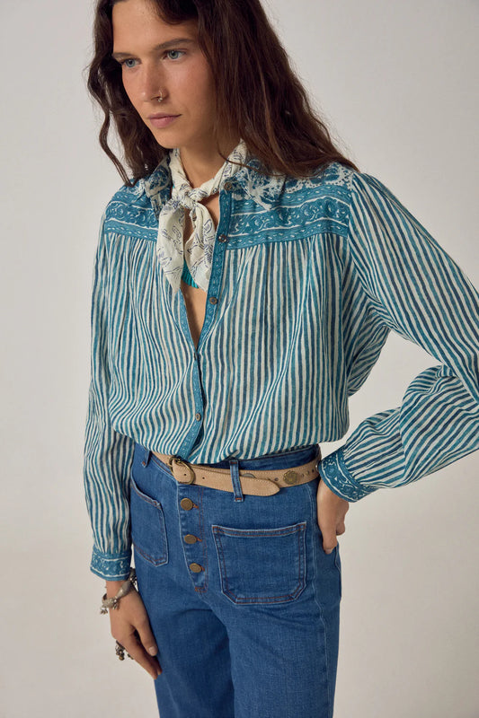 Maison Hotel - Maria Shirt - Blue Ink