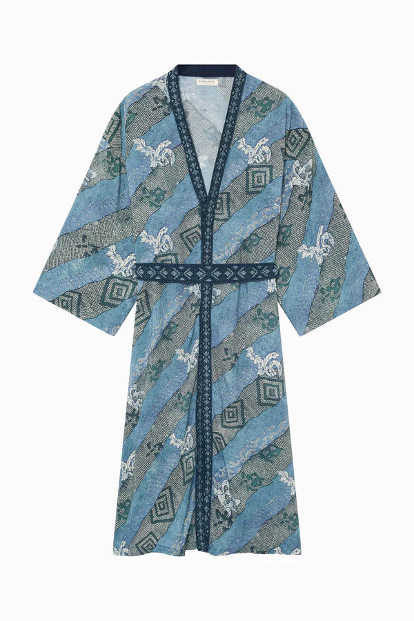 Maison Hotel - Yoko Kimono - Indigo Bloom