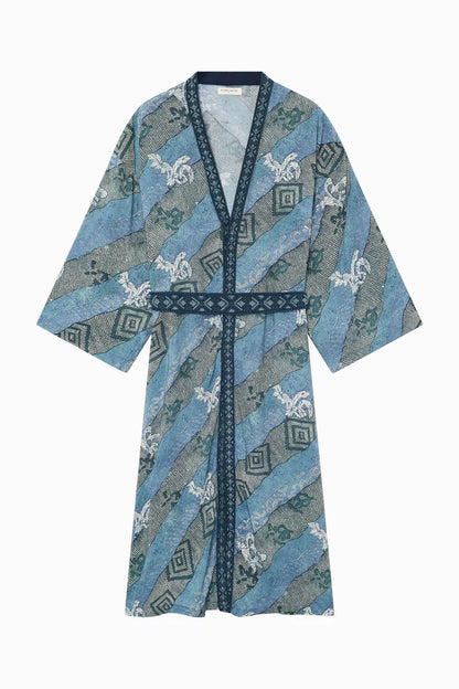 Maison Hotel - Yoko Kimono - Indigo Bloom