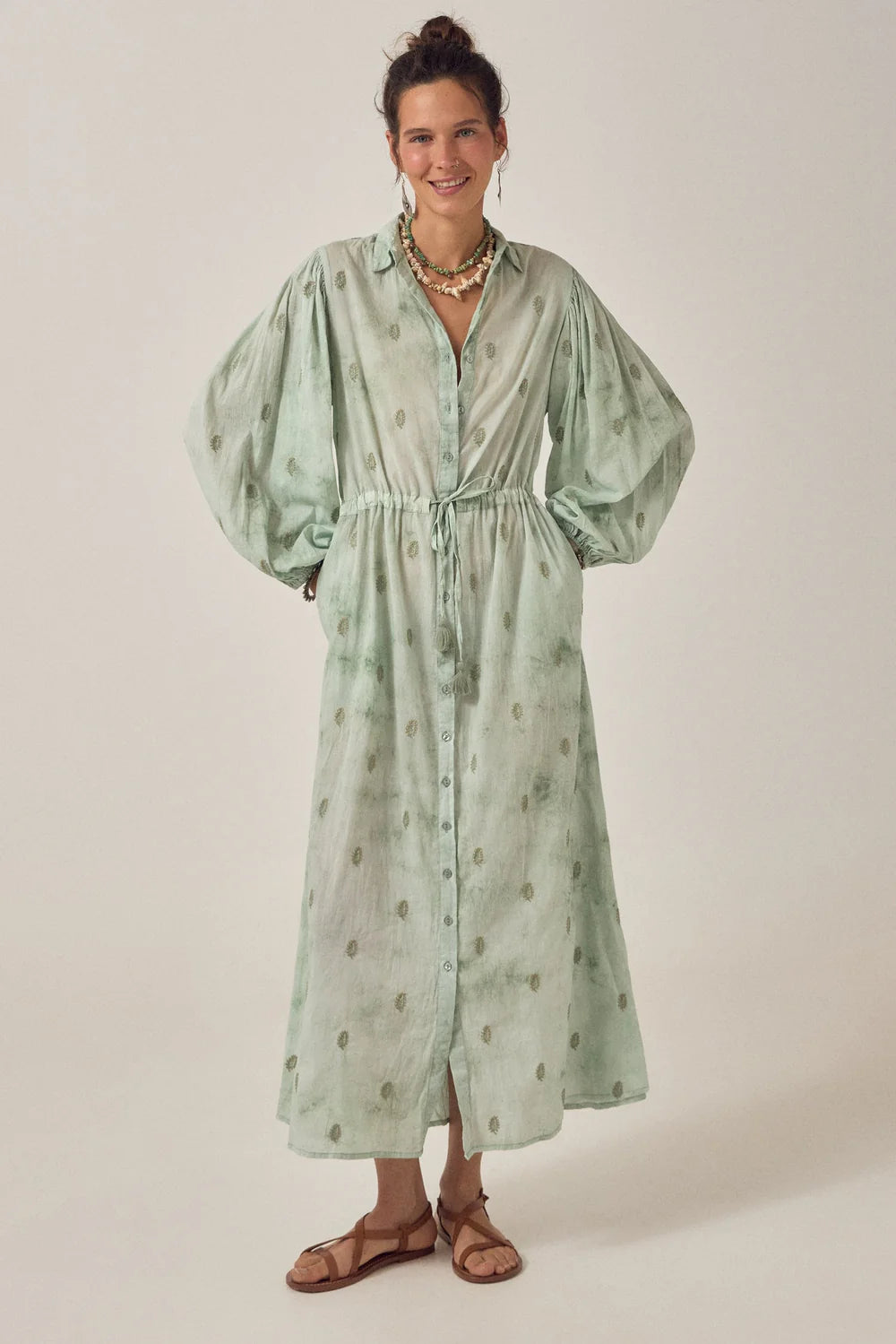 Maison Hotel - Freya Dress - Mineral Jade