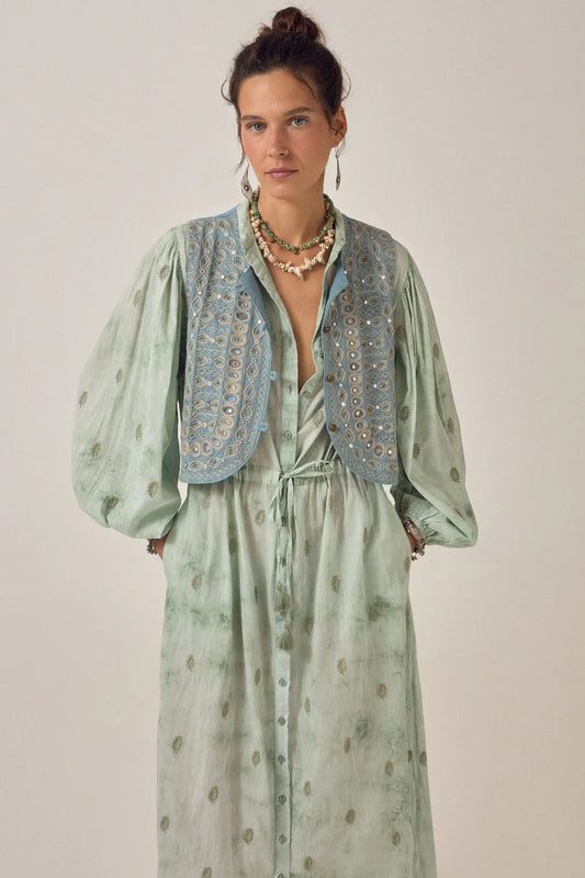 Maison Hotel - Freya Dress - Mineral Jade