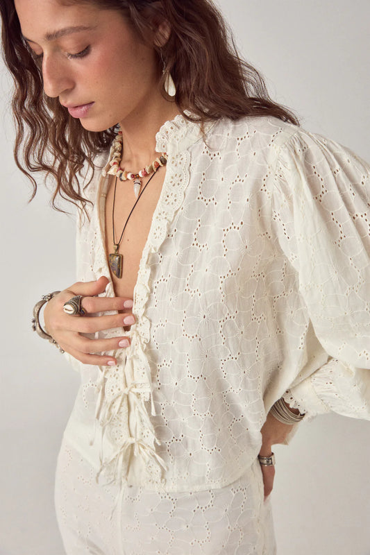 Maison Hotel - Irene Blouse - Blanc Bohème
