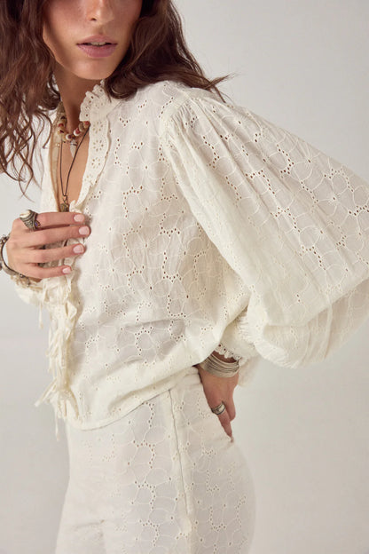 Maison Hotel - Irene Blouse - Blanc Bohème