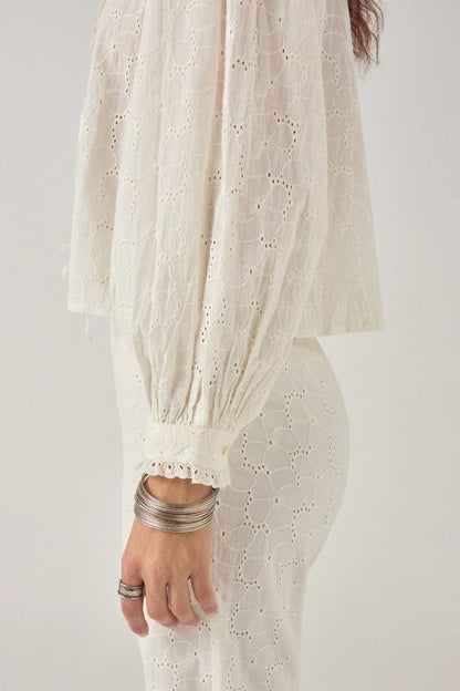 Maison Hotel - Irene Blouse - Blanc Bohème