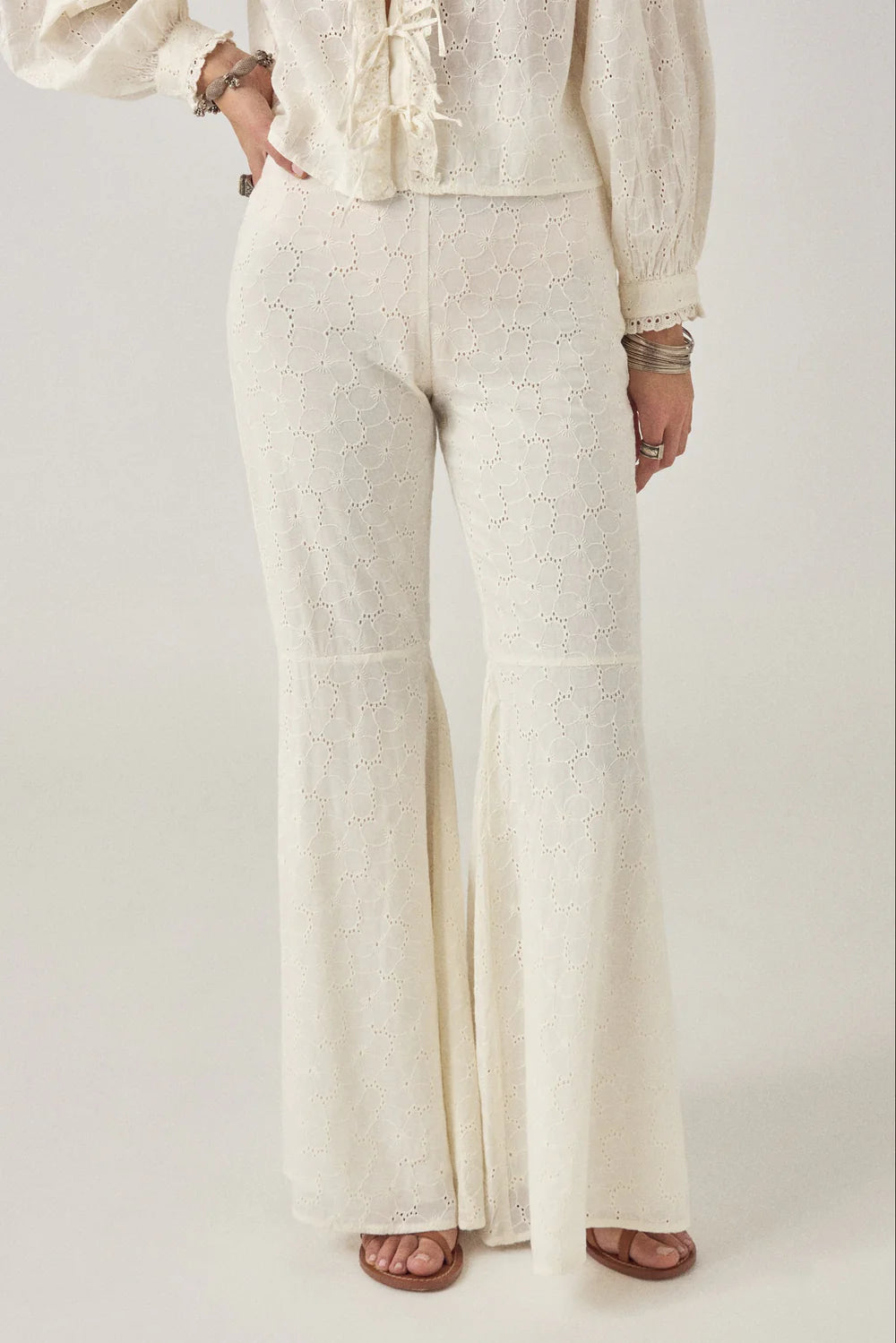 Maison Hotel - Miguelon Pant - Blanc Bohème