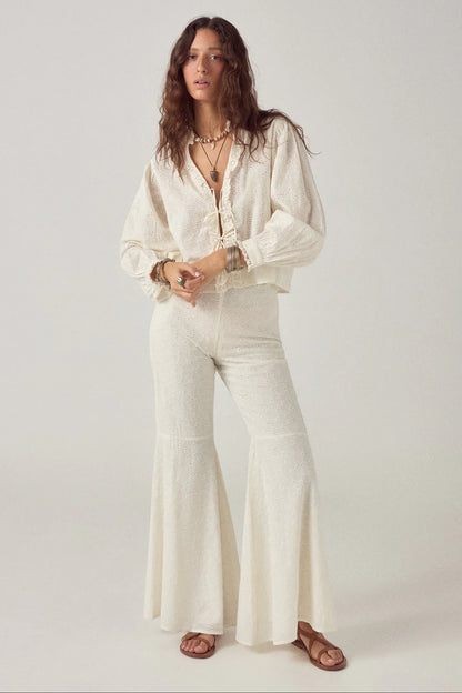 Maison Hotel - Miguelon Pant - Blanc Bohème