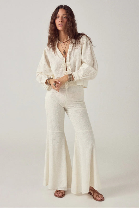 Maison Hotel - Miguelon Pant - Blanc Bohème