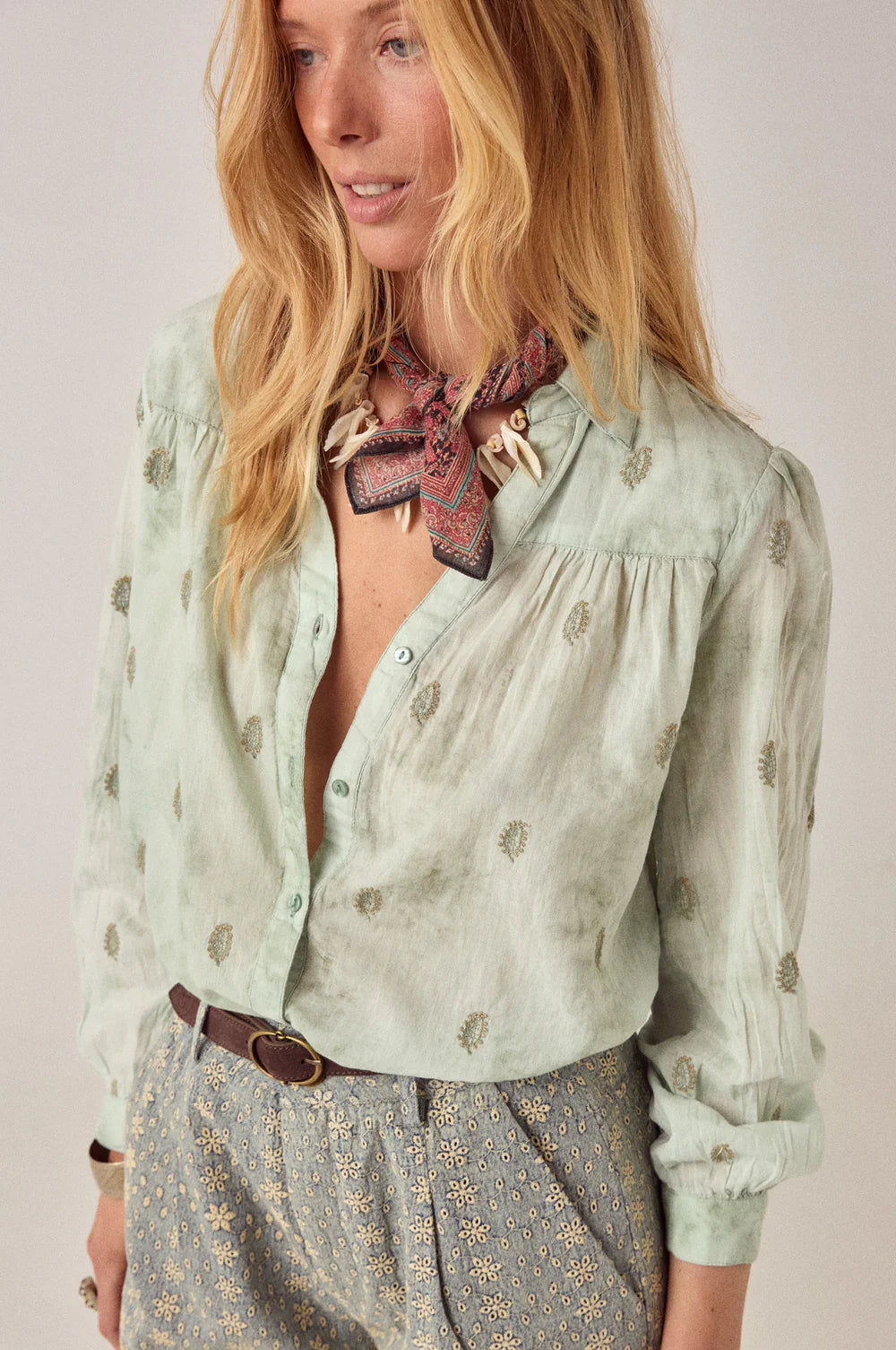 Maison Hotel - Rani Shirt - Mineral Jade