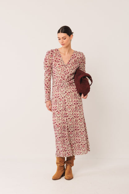 SPLIT LEATHER TOTE BAG