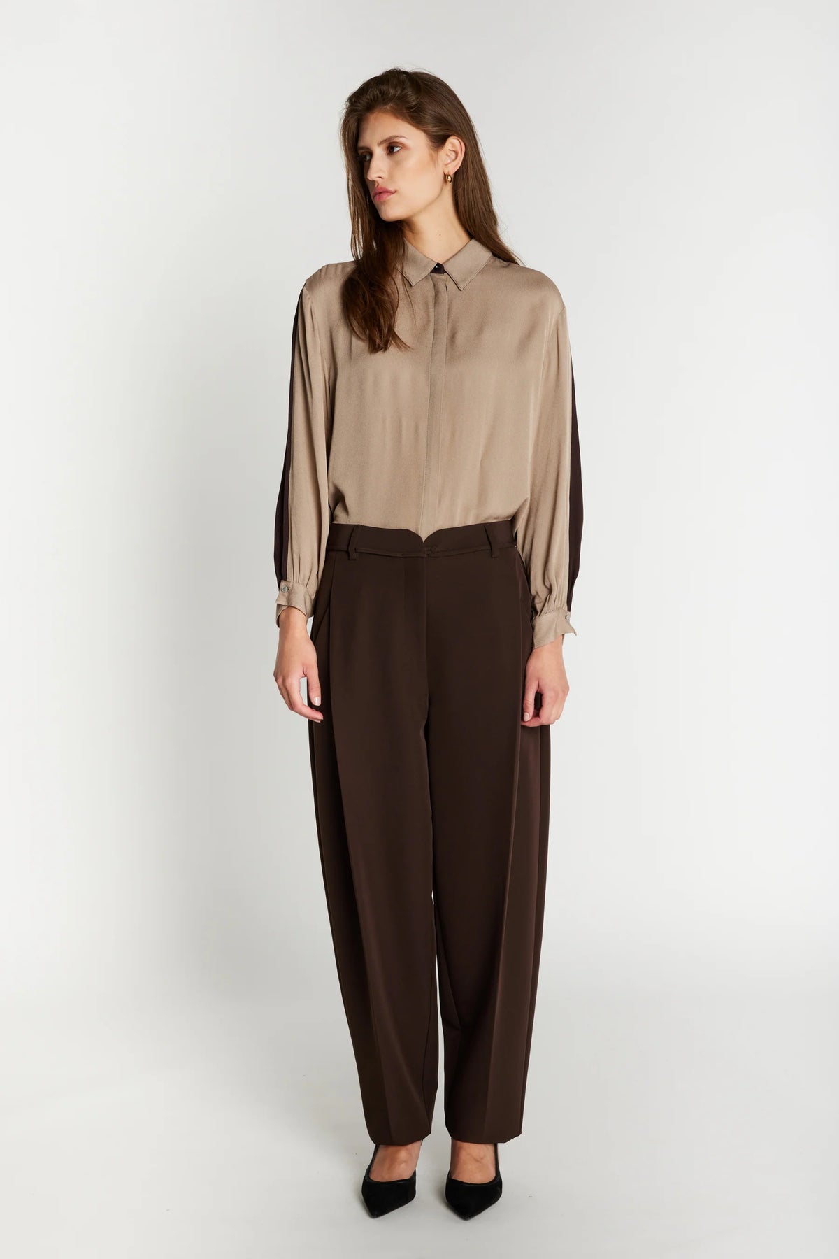 Bruuns Bazaar - RubySus Jonat pants - Dark Brown
